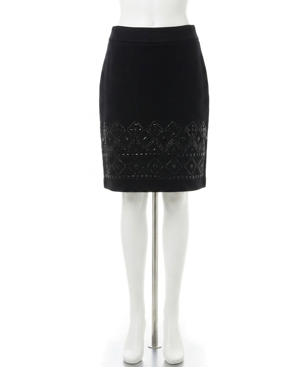 NEW ESQUALO senia embellishment skirt in black